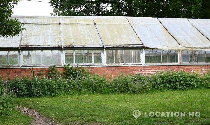 Walled garden and greenhouse on private heritage estate