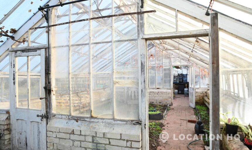 Walled garden and greenhouse on private heritage estate