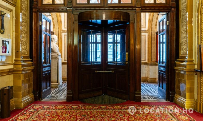 hotel lobby door