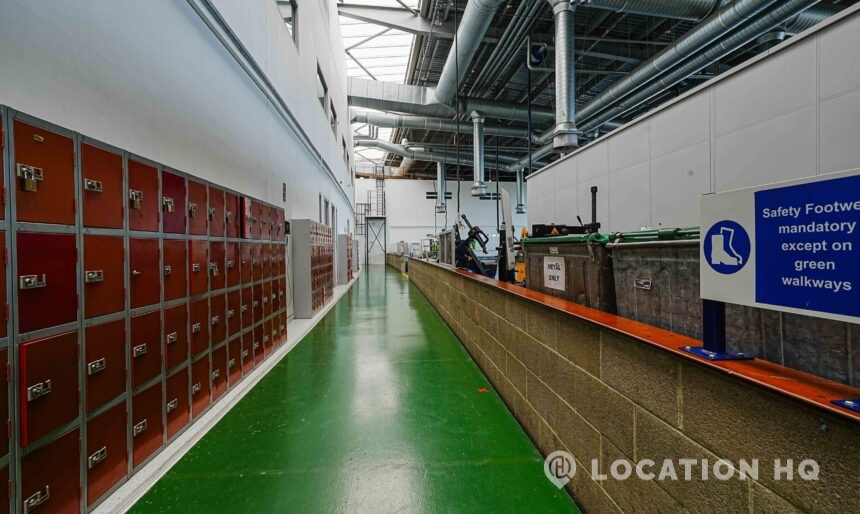 large industrial facility for filming