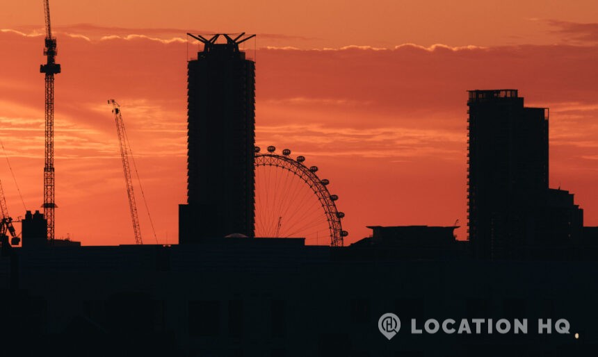 rooftop car park London city skyline views