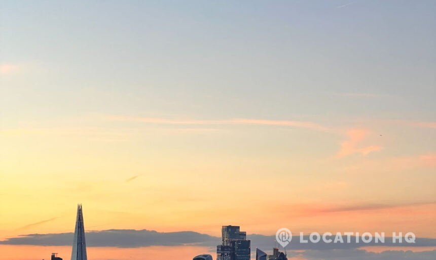 West London rooftop with panoramic city views