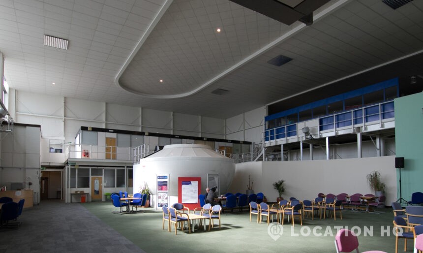 Library interior for film