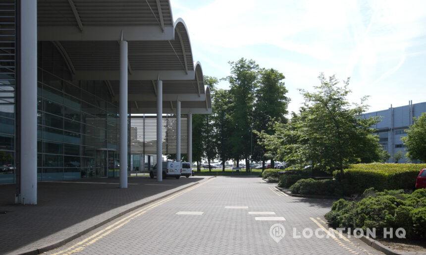 Huge modern library for filming