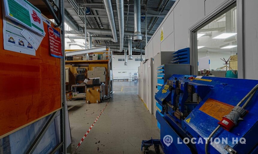 mechanic's garage for filming