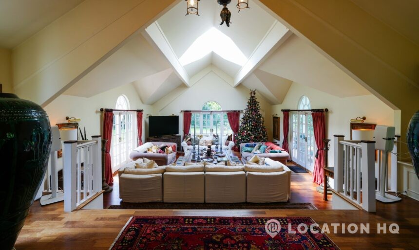 open plan living room film location