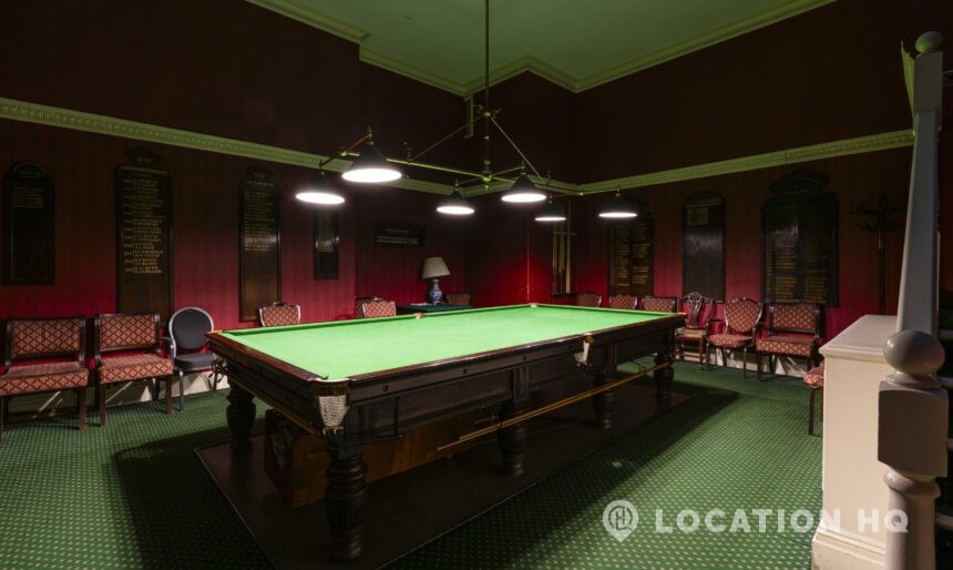 snooker room film location