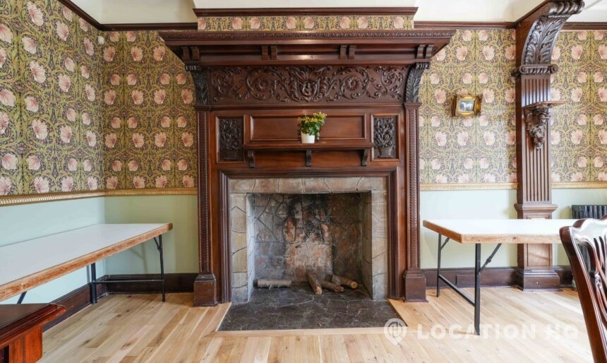grand fireplace