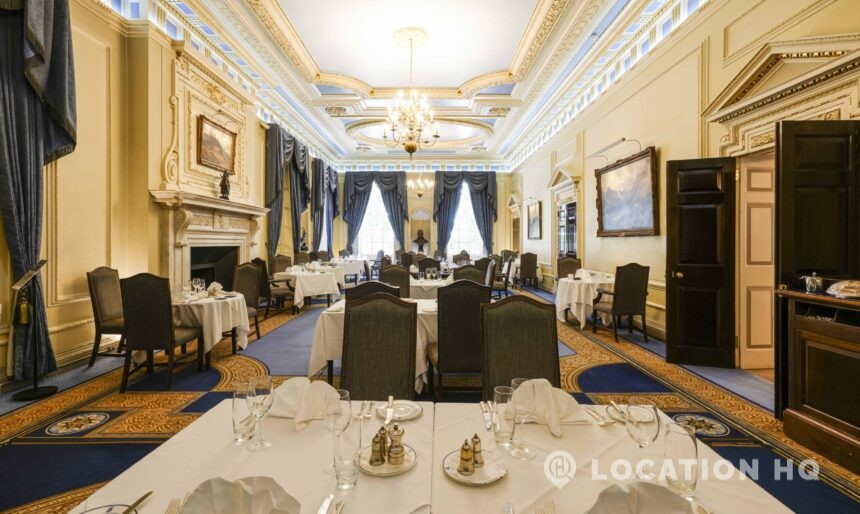 Gentleman's club dining room