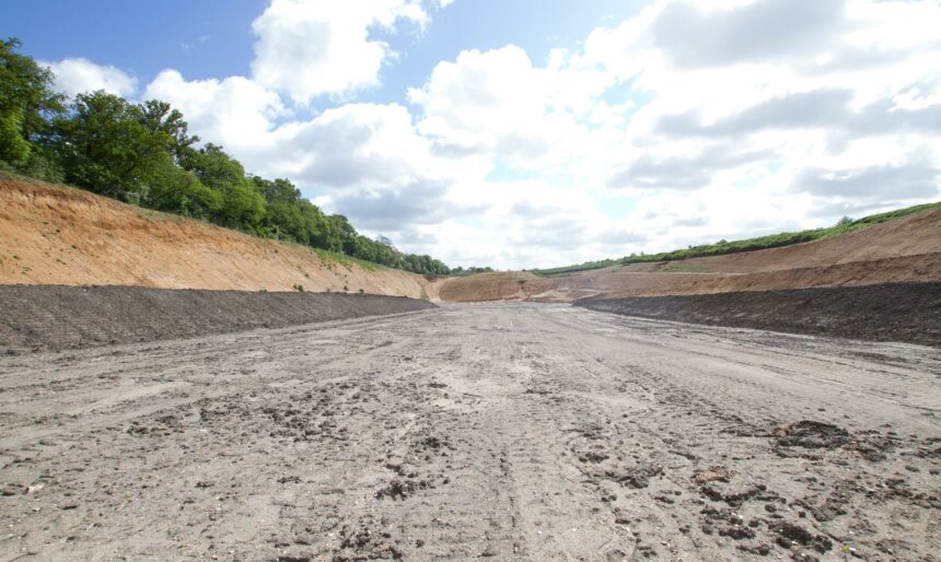 Empty quarry Hertfordshire