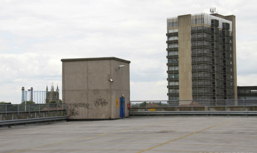 Rooftop roof-top roof top car park Cityscape