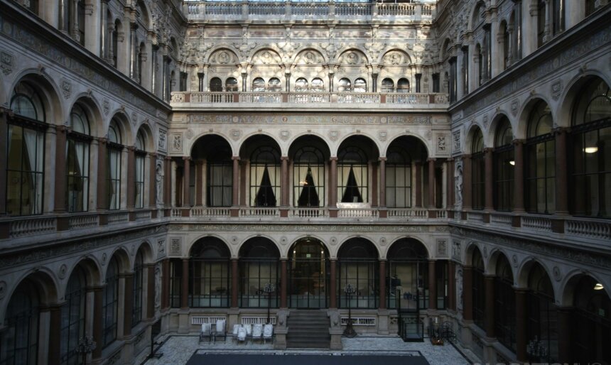 marble courtyard court yard film location