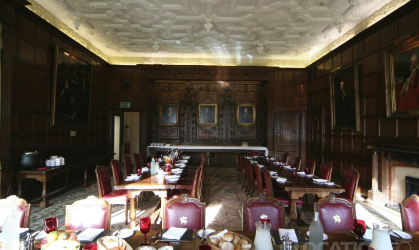 Old traditional restaurant dining room