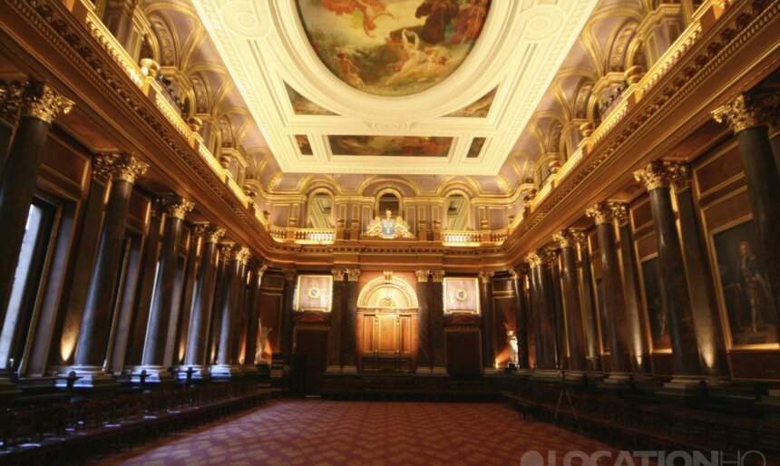 Roof fresco grand film location London