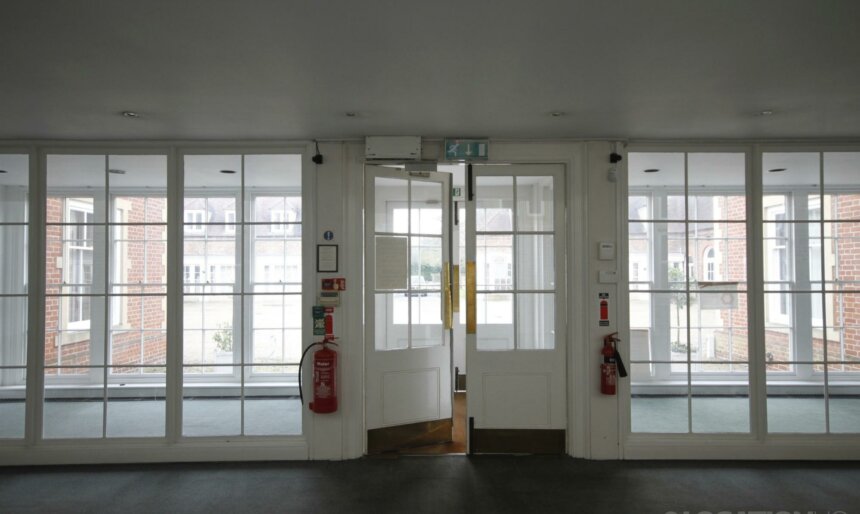 wood revolving doors film location