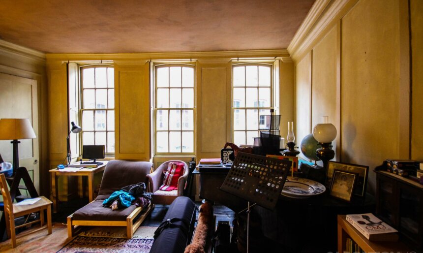 Georgian terraced house filming