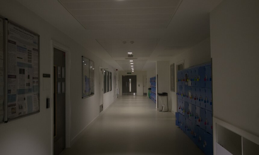 glass office for filming London