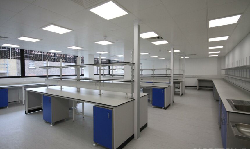 empty labs laboratory film location east London