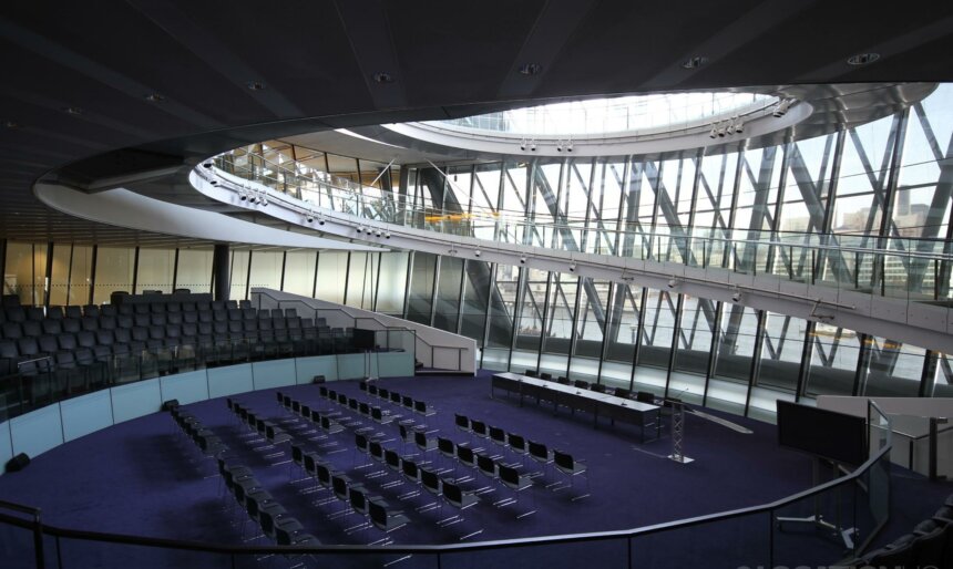 modern court room chamber