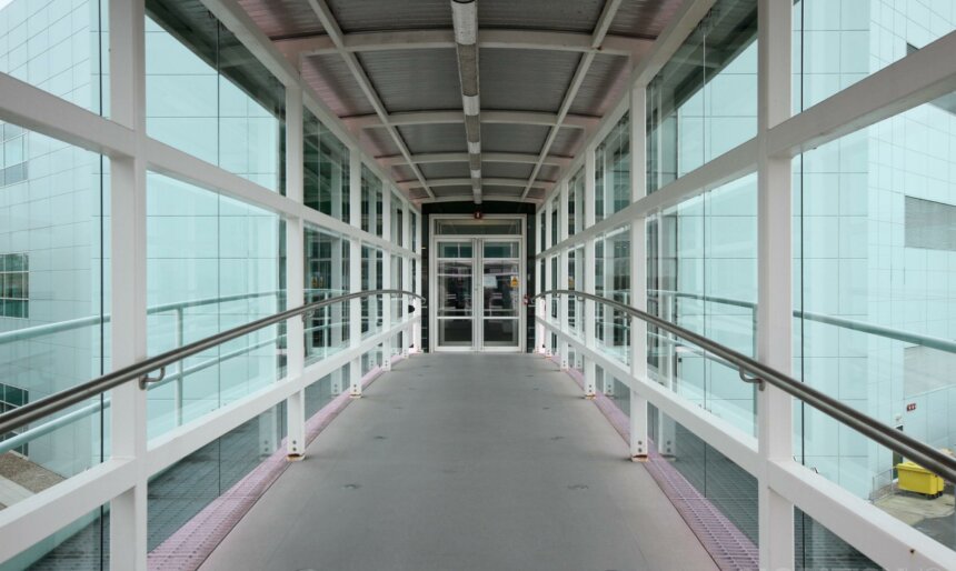 modern office science building filming image 3