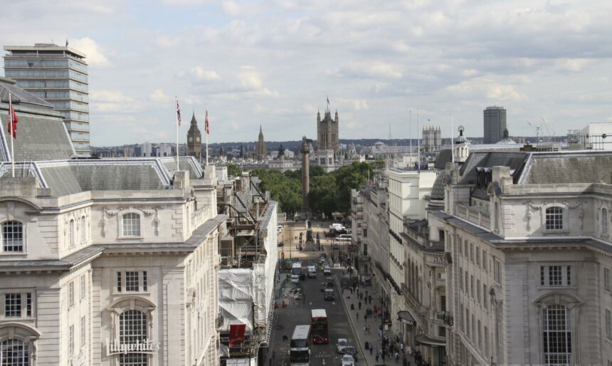 Waterloo place view film location filming roof rooftop roof-top