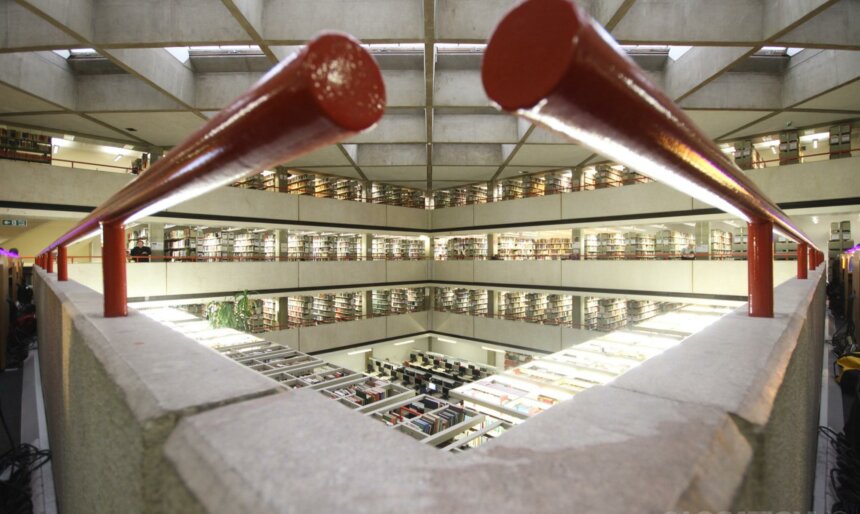 Brutalist Concrete Library