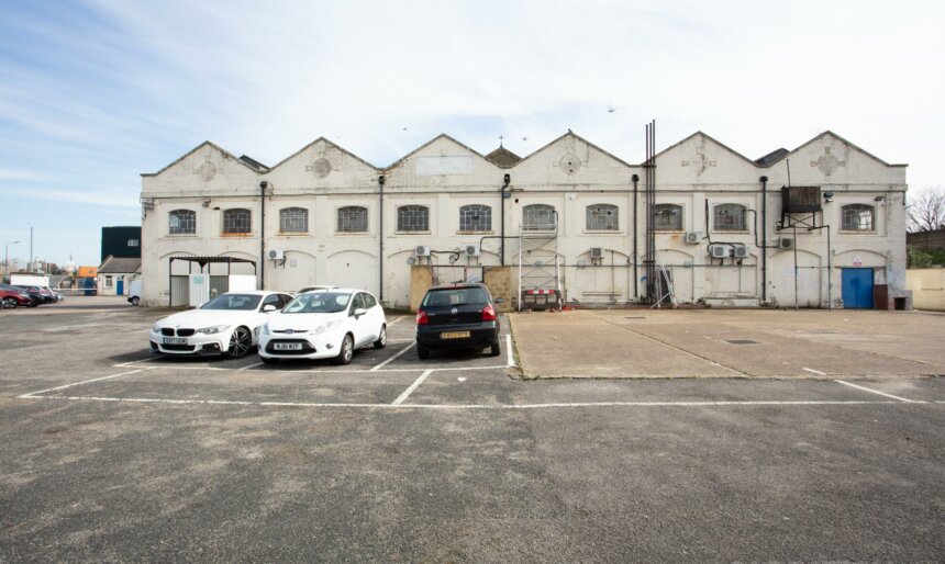 Victorian film shoot location, a distrssed Victorian pumping station