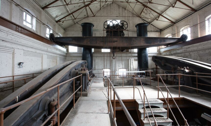 Inside view of a Victorian Industrial pumping station, exclusive to Location HQ