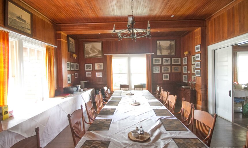 Dining room in the Canadian house