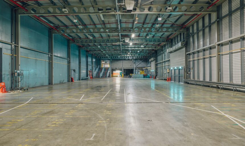 Central London warehouse for set build.