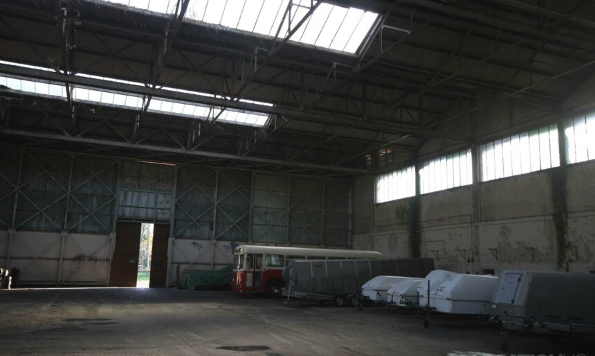 Vintage military Aircraft Hangar