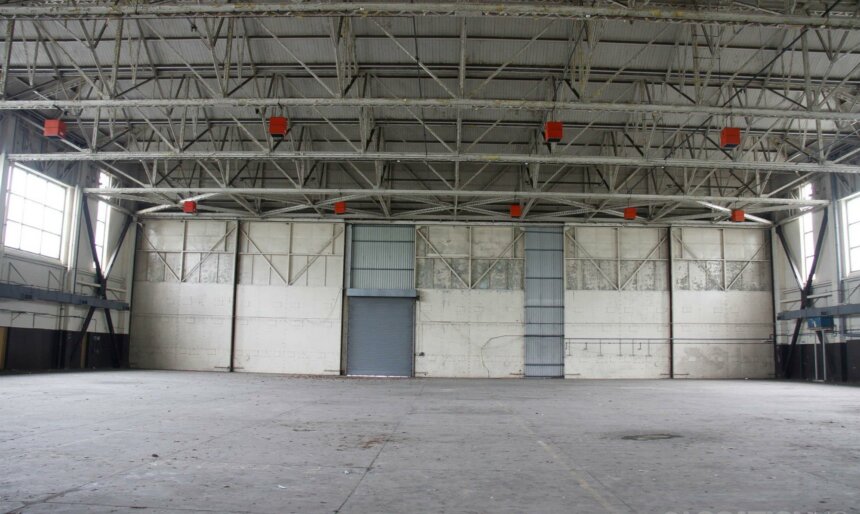 Vintage World War 2 Aircraft Hangar