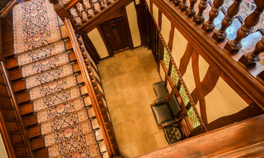 grand staircase for filming