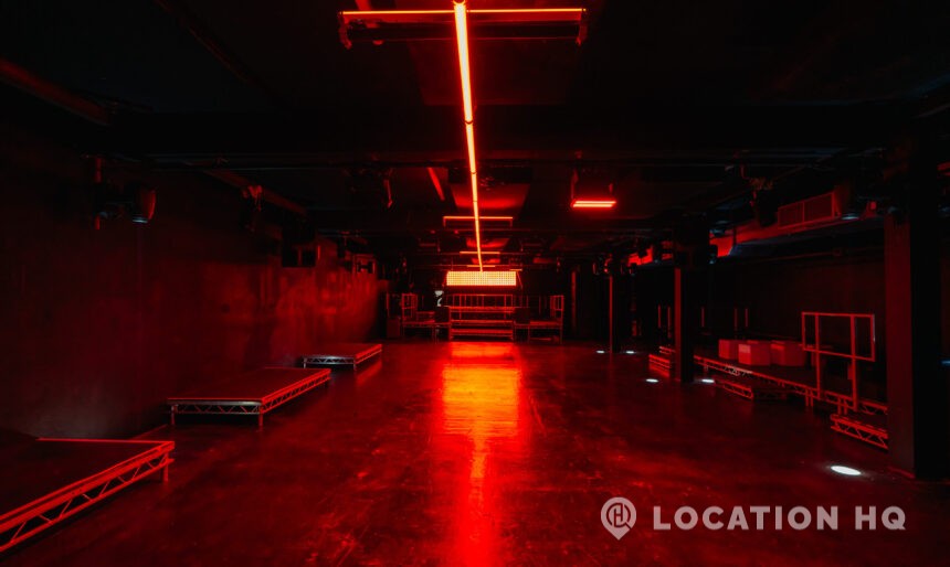 Clubvibe nighclub Empty London Warehouse Basement filming photoshoot advertising shoot
