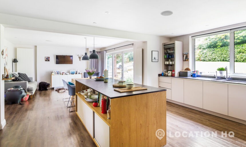 kitchen island filming