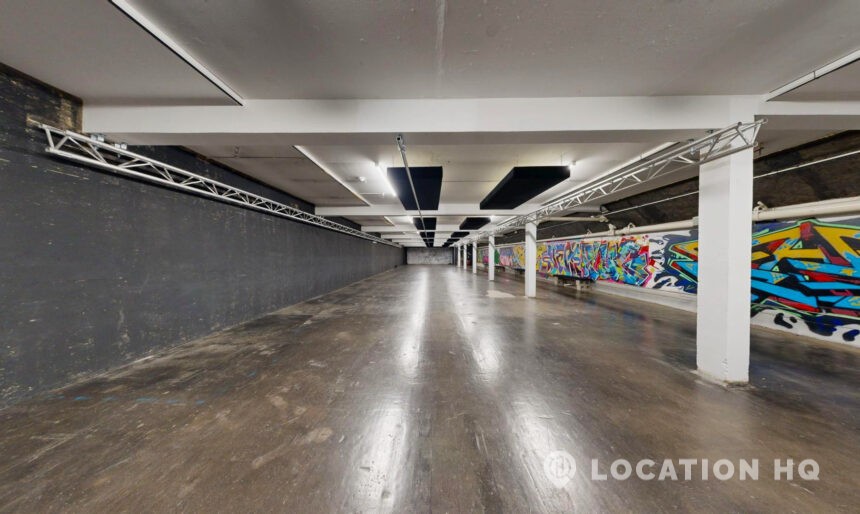 Street Art Underground Warehouse Interior Urban Graffiti Basement