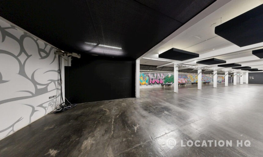 Street Art Underground Warehouse Interior Urban Graffiti Basement