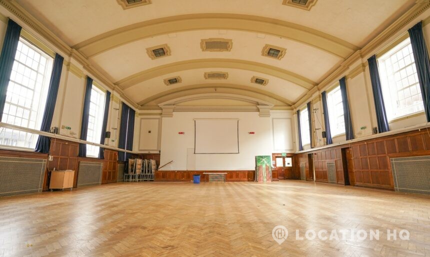 Hospital hall filming