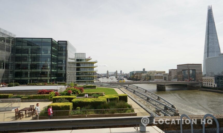 Riverside Rooftop Building