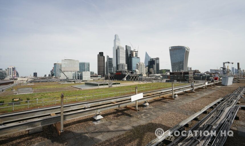 Rooftop roof-top roof top filming City of London