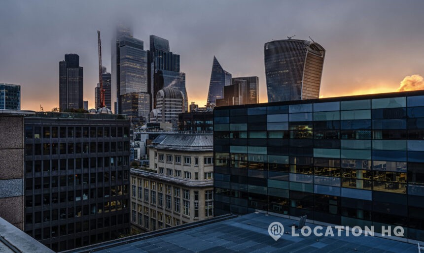 City of London City of London rooftop roof top roof-top filming London film location