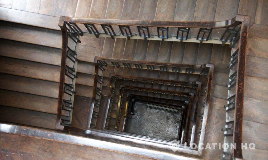 spiral staircase London filming