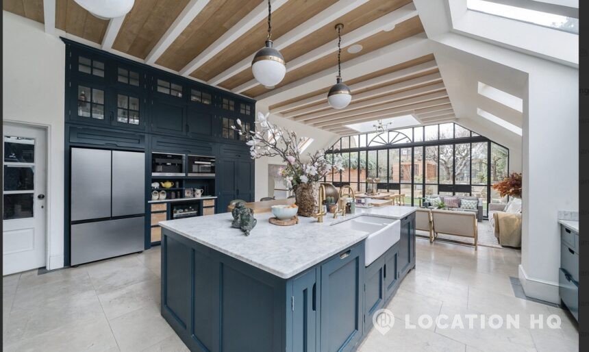 kitchen island filming