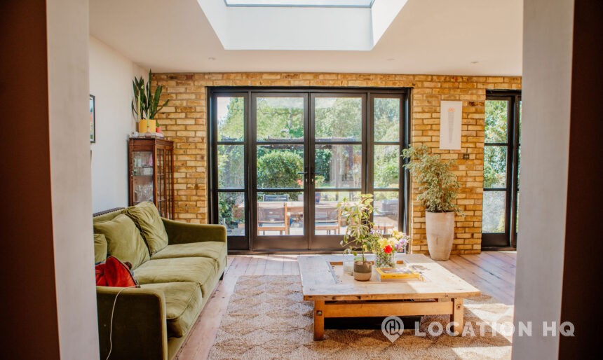 open plan layout family house location hire
