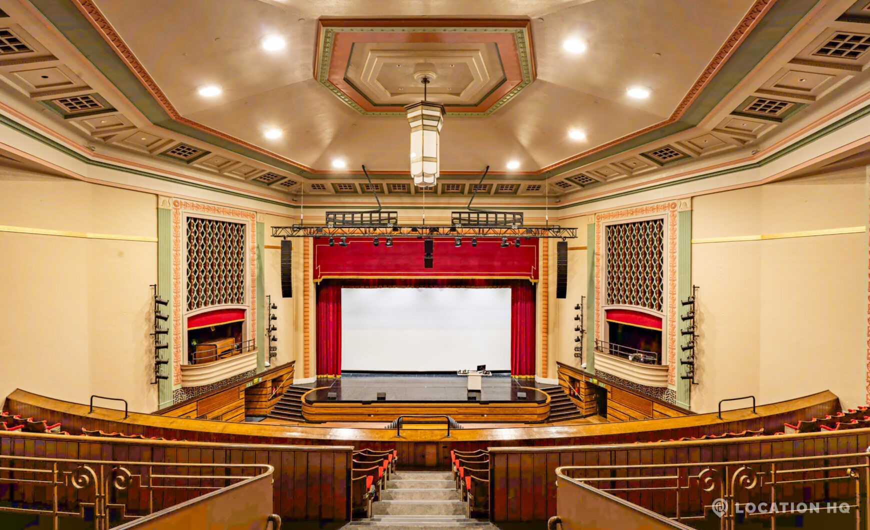 Victorian deco theatre filming