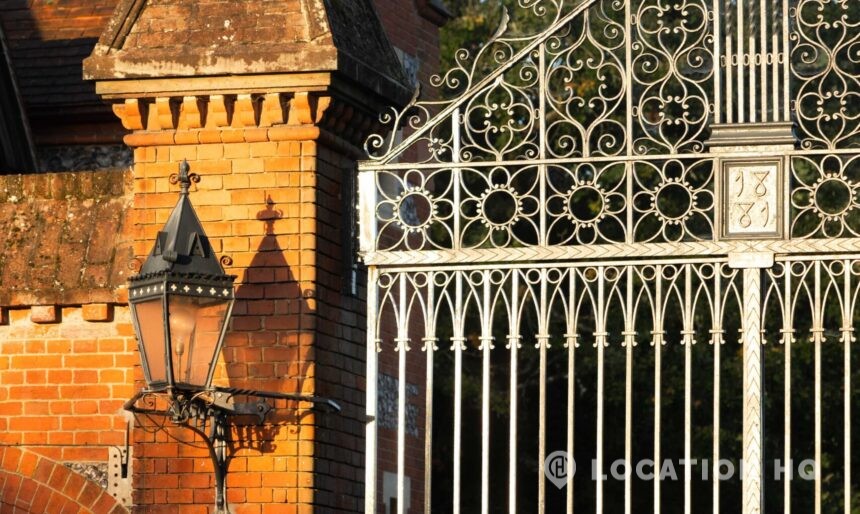 Historic estate gate entrance of a period property