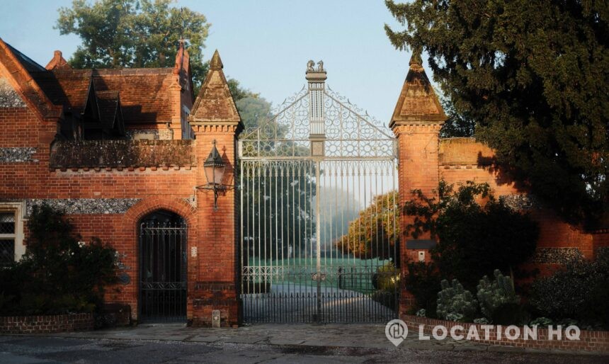 Historic estate gate entrance of a period property