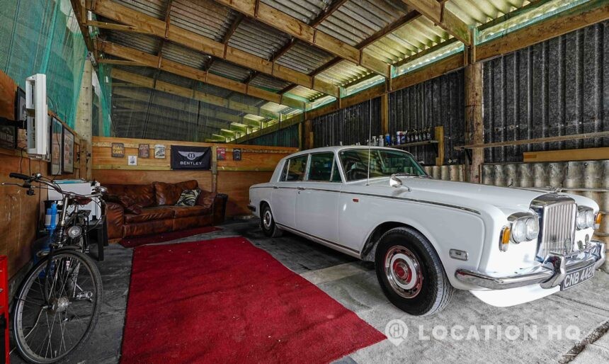 Vintage car garage