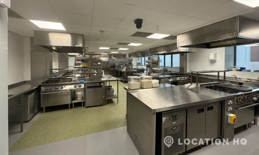 commercial kitchen industrial kitchen for filming