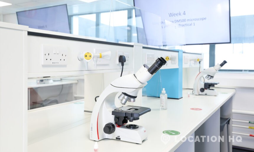Science experiment equipments.